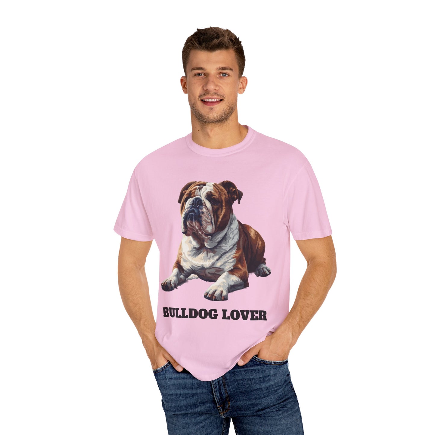 English Bulldog Lover Unisex Garment-Dyed T-shirt