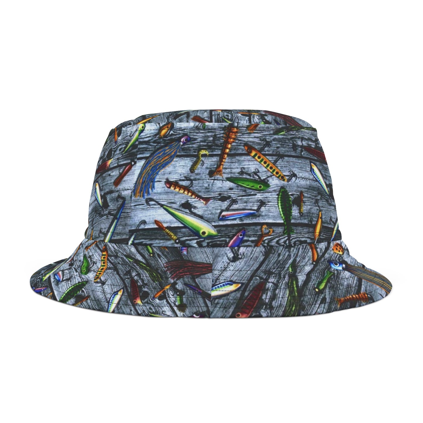 Bucket Hat (AOP) Fishing Lures 2