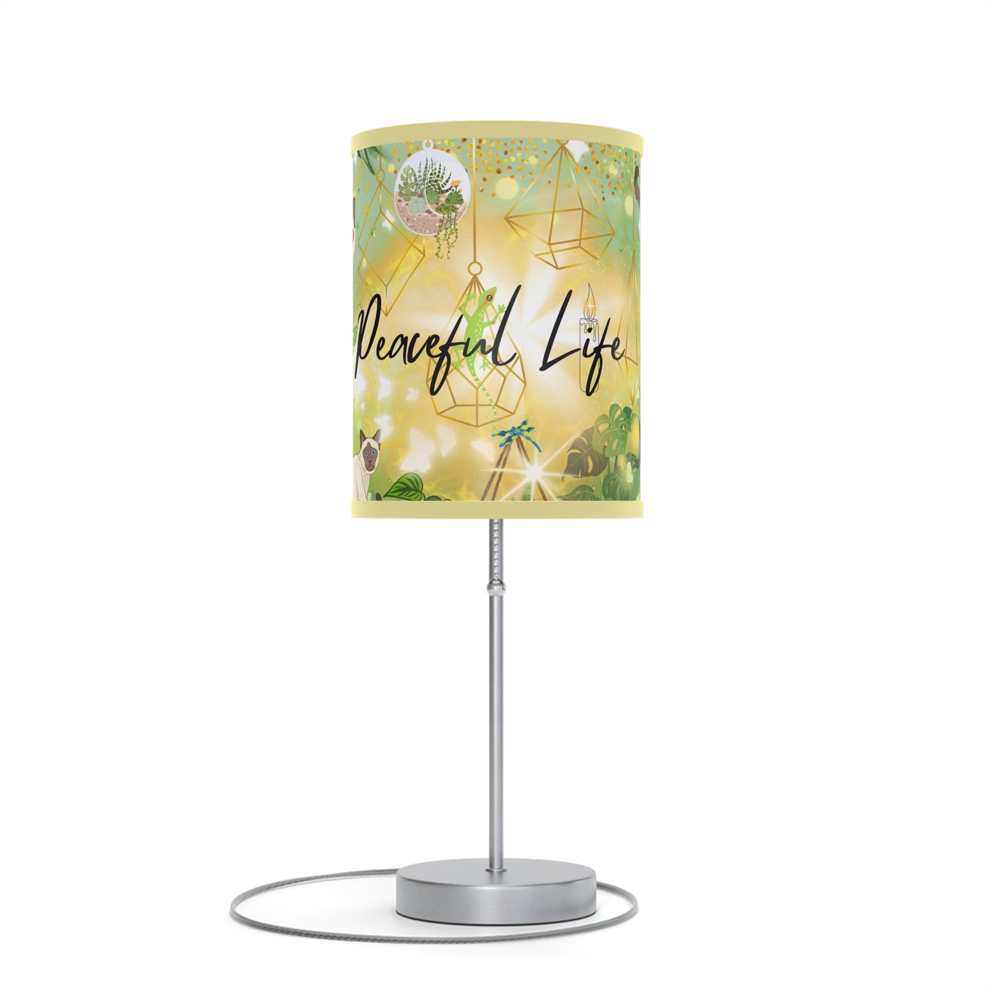 Peaceful Life Lamp on a Stand, US|CA plug