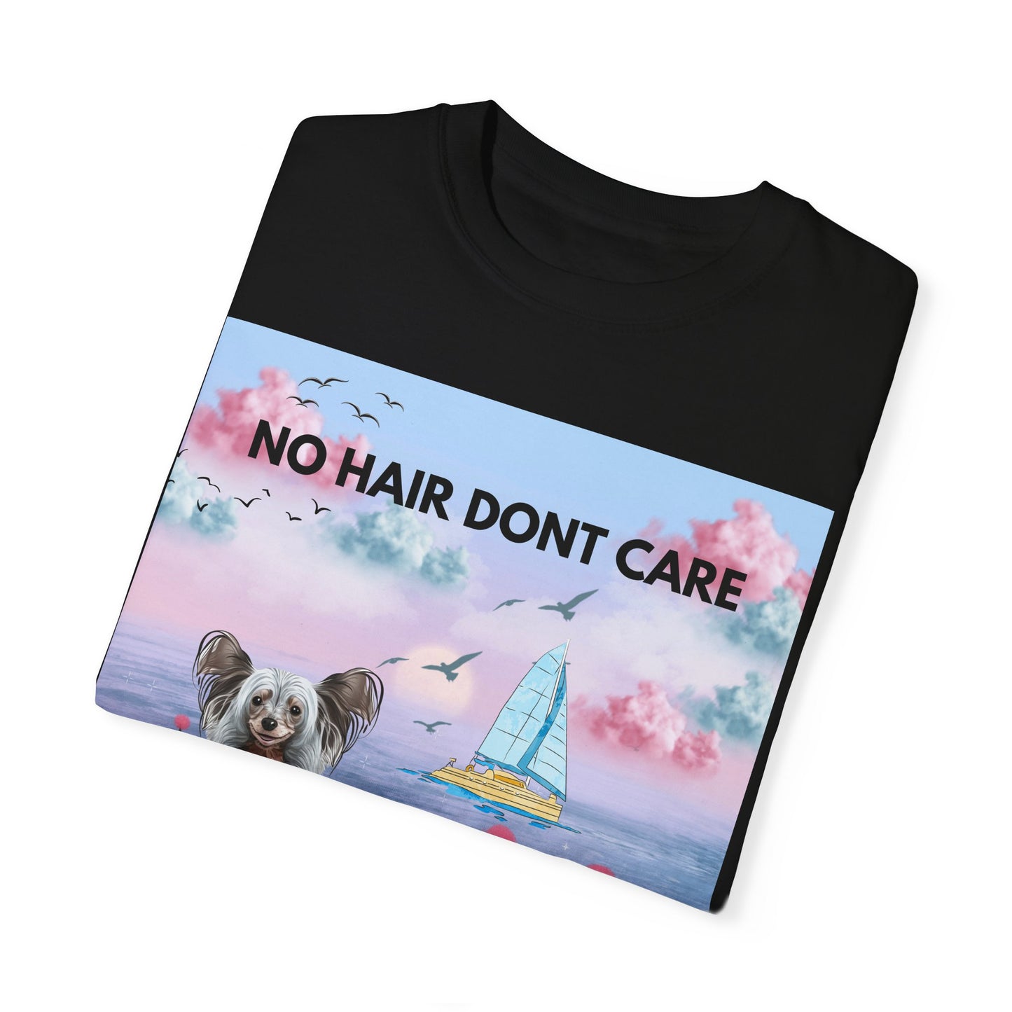 No Hair Don't Care Unisex Garment-Dyed T-shirt