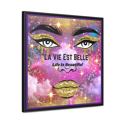 Life Is Beautiful French Canvas Wall Art