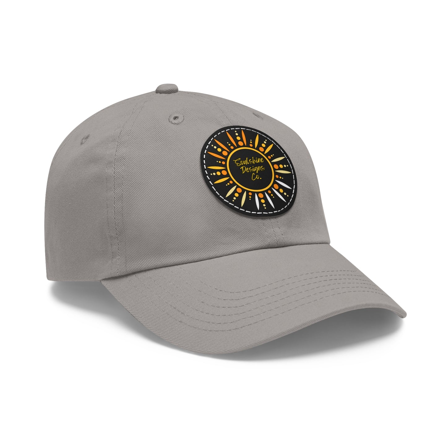 Soulshine Designs Co. Dad Hat with Leather Patch (Round)