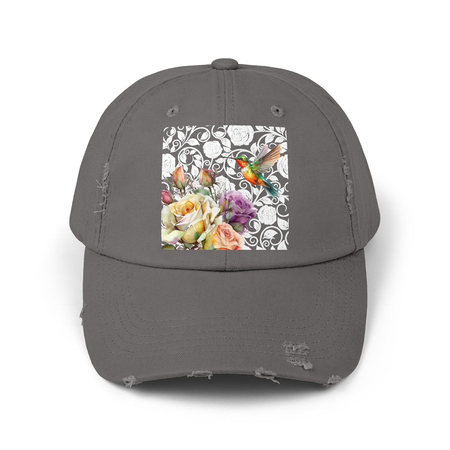Hummingbird 2 Unisex Distressed Cap