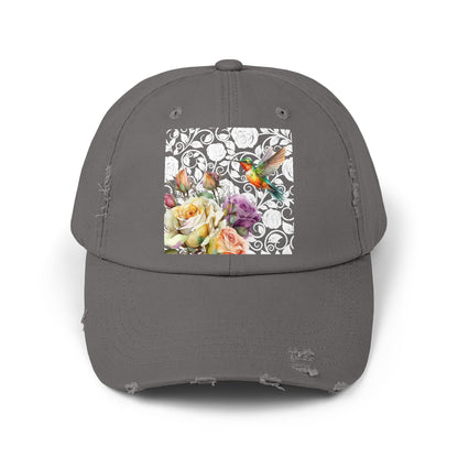 Hummingbird 2 Unisex Distressed Cap