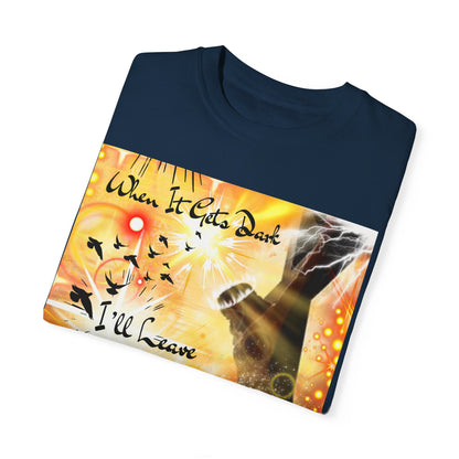 Leave The Light On Unisex Garment-Dyed T-shirt