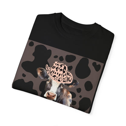 Cow 2 Unisex Garment-Dyed T-shirt