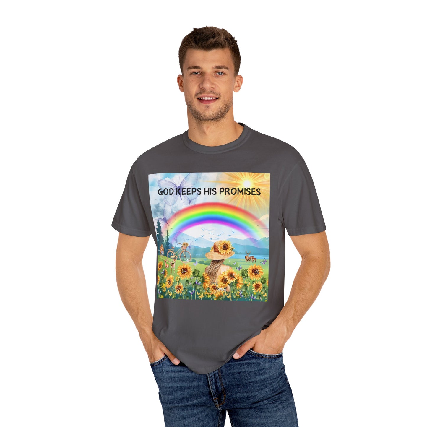 God Keeps His Promises Unisex Garment-Dyed T-shirt