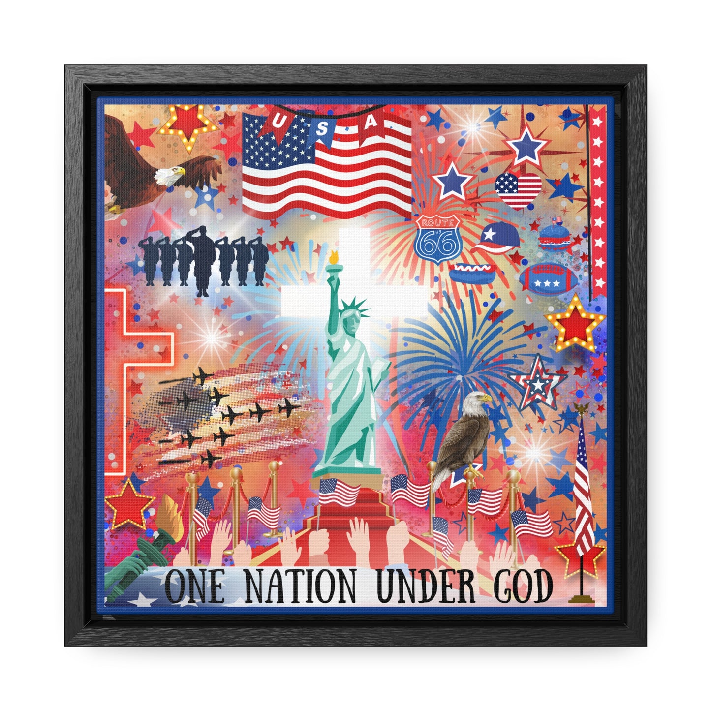 One Nation Under God Canvas Wall Art