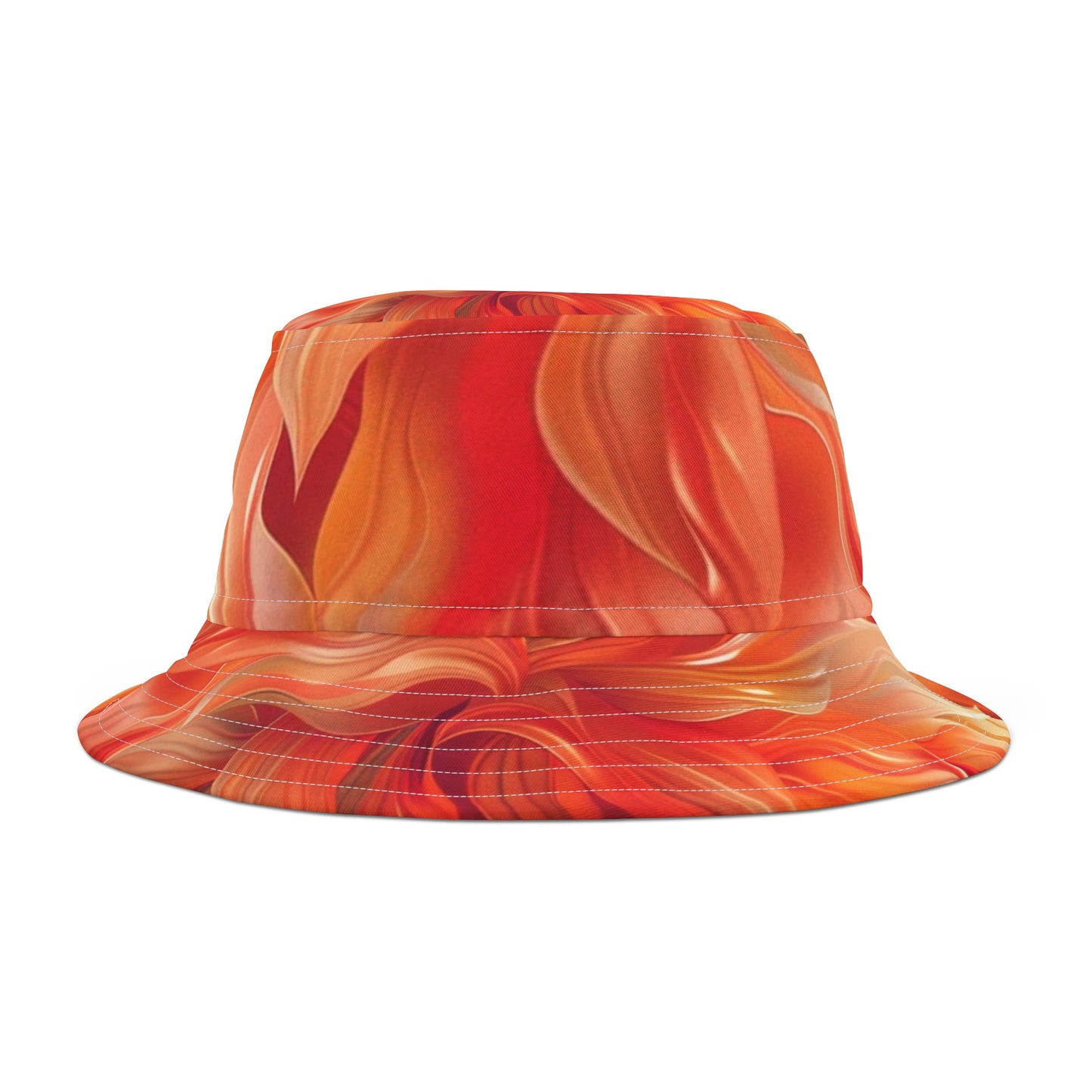 Bucket Hat (AOP) Orange Floral 2