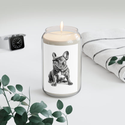 Frenchie Sitting Scented Candle, 13.75oz