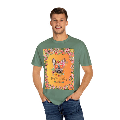 Pawsitive Vibes Only Unisex Garment-Dyed T-shirt