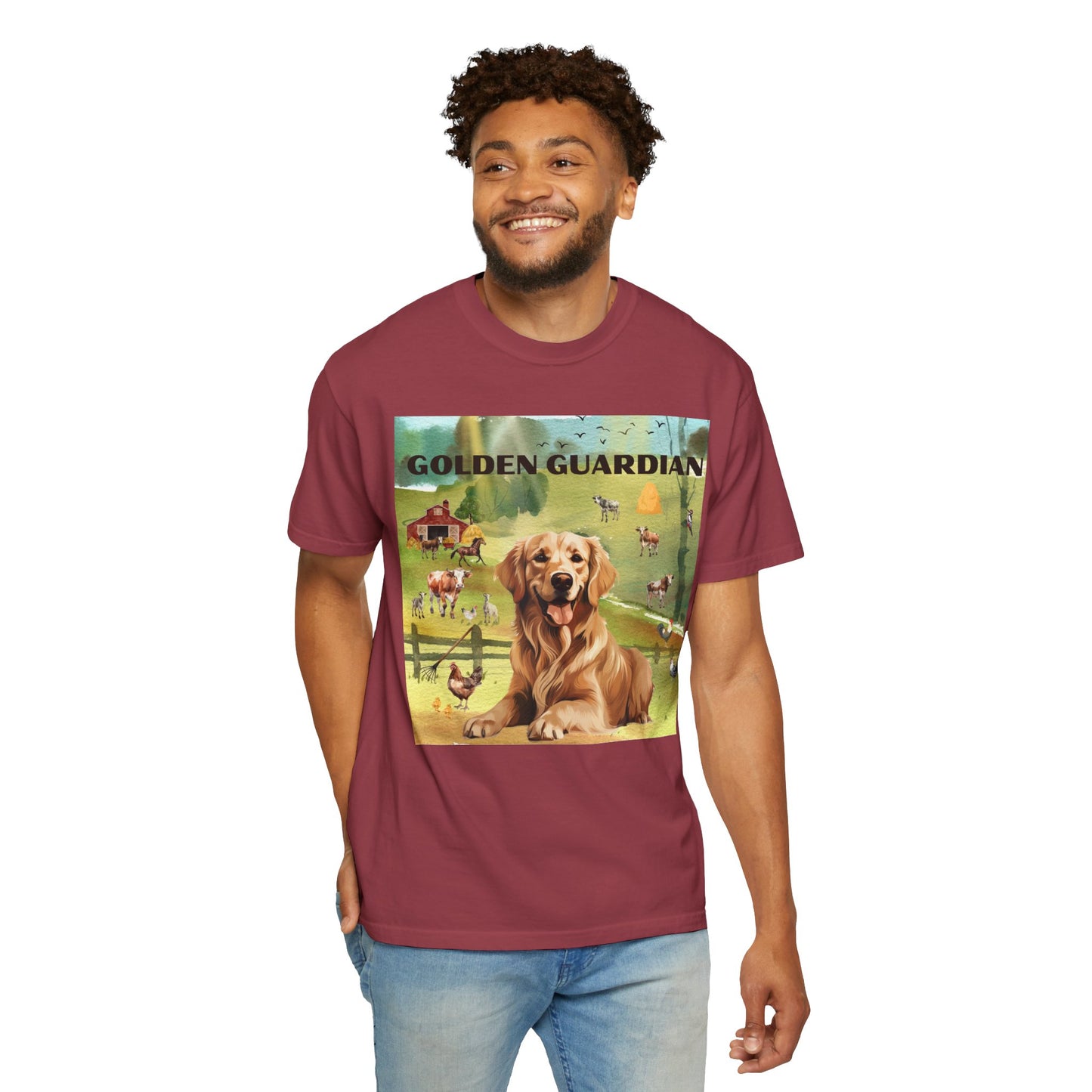 Golden Guardian Unisex Garment-Dyed T-shirt