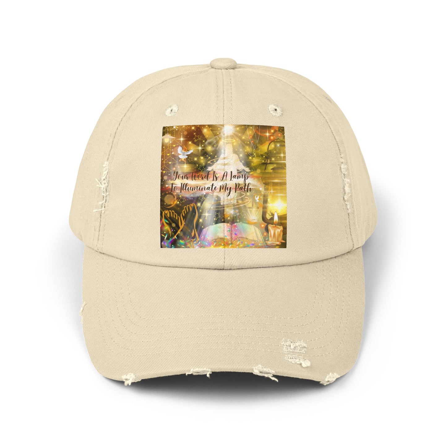 Your Word Unisex Distressed Cap