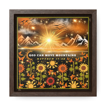 God Can Move Mountains Canvas Wall Art