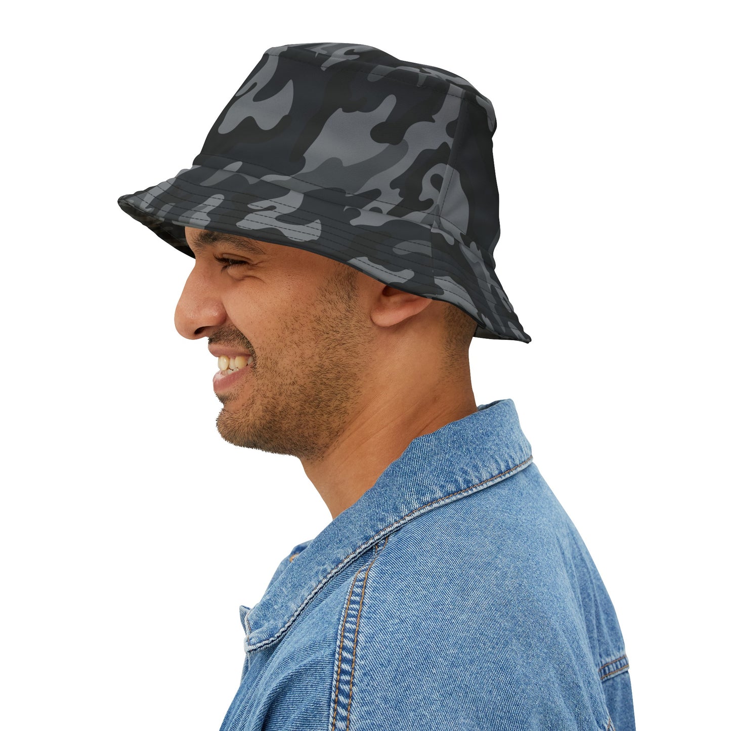 Bucket Hat (AOP) Camo Grey