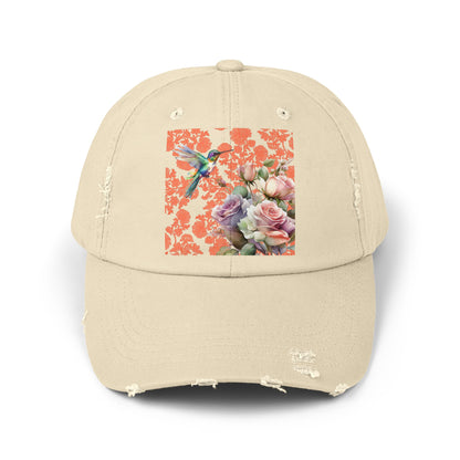 Hummingbird 1 Unisex Distressed Cap