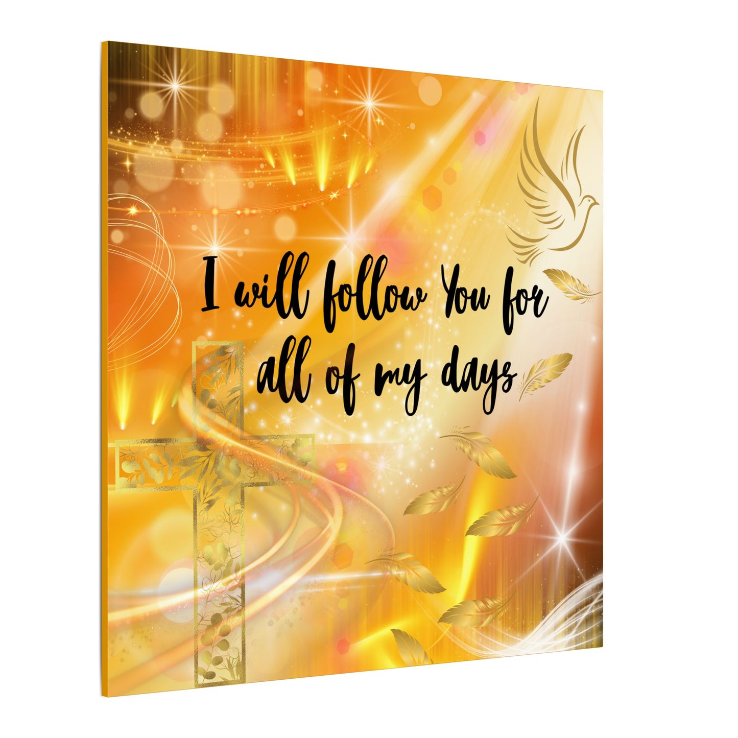 I Will Follow - Inspirational Canvas Wall Art, Faith Decor, Spiritual Gift, Christian Home Decoration, Uplifting Scripture Wall Art