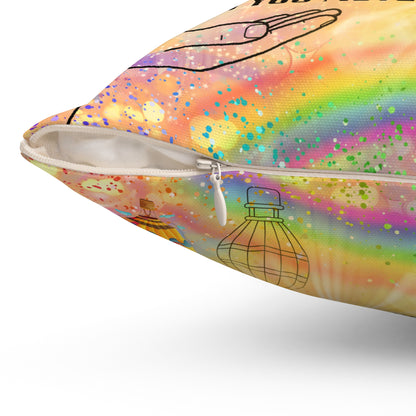 Trust That You Are Ready Spun Polyester Square Pillow