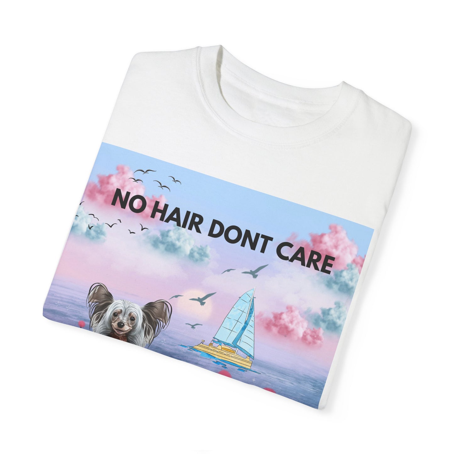 No Hair Don't Care Unisex Garment-Dyed T-shirt