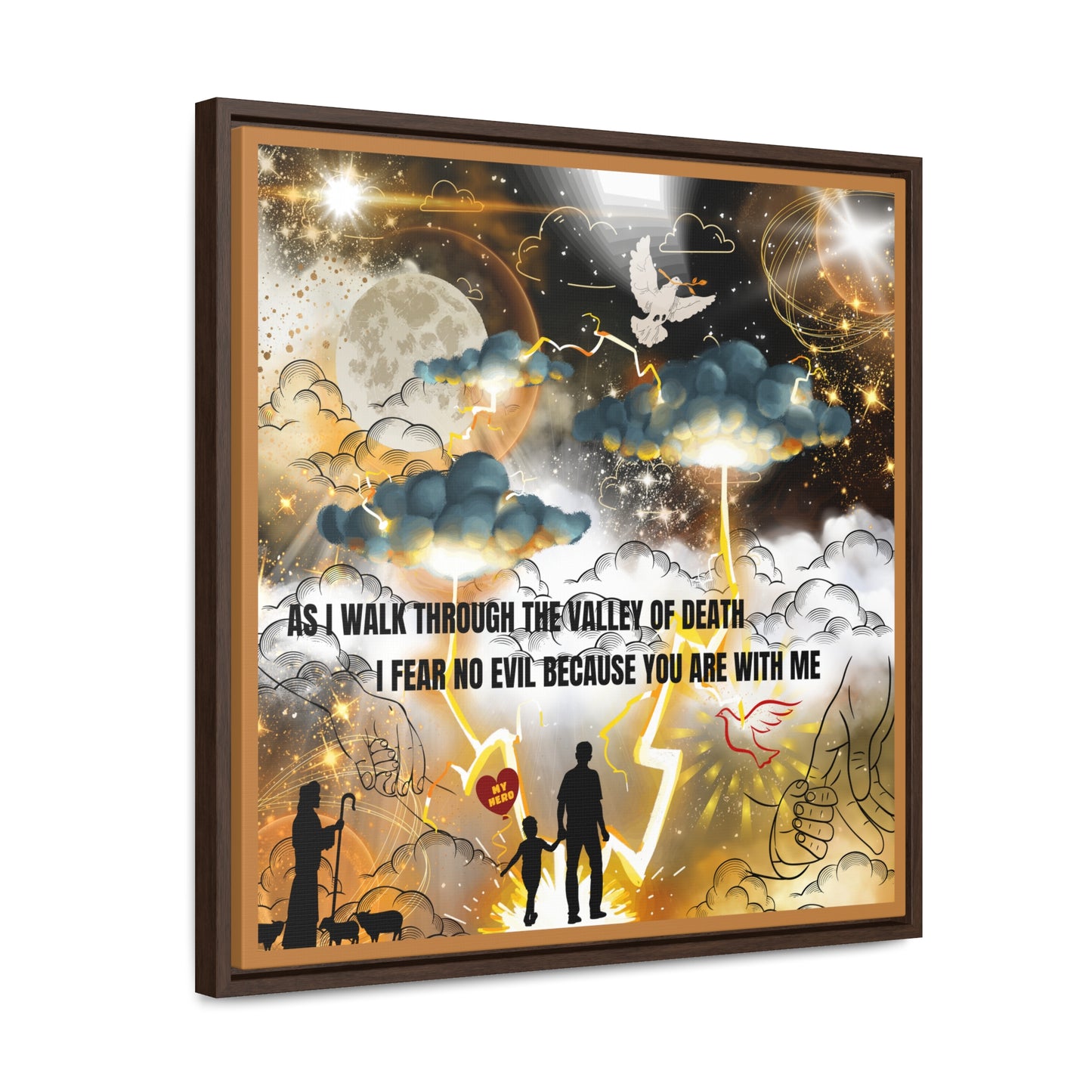 I Fear No Evil Gallery Canvas Wraps, Square Frame