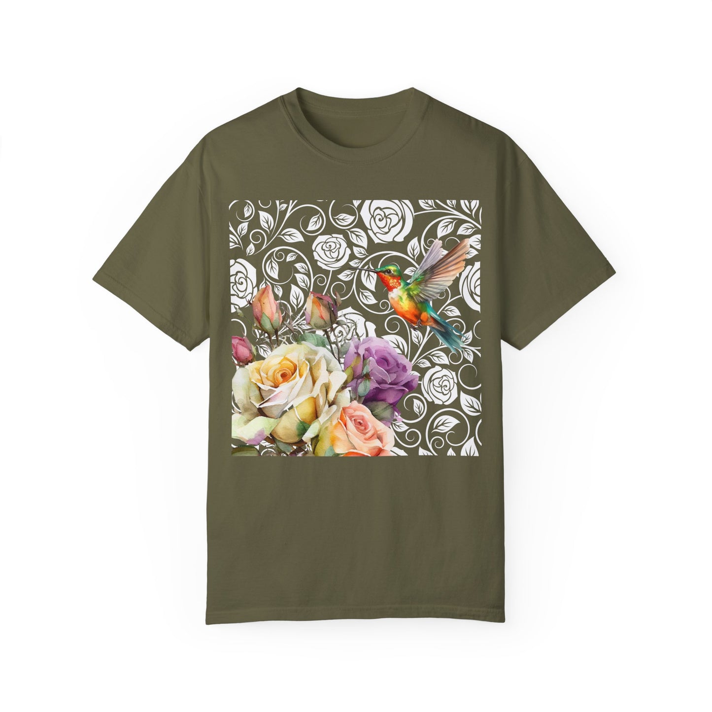 Hummingbird 2 Unisex Garment-Dyed T-shirt