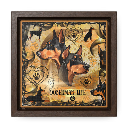 Doberman Life Canvas Wall Art