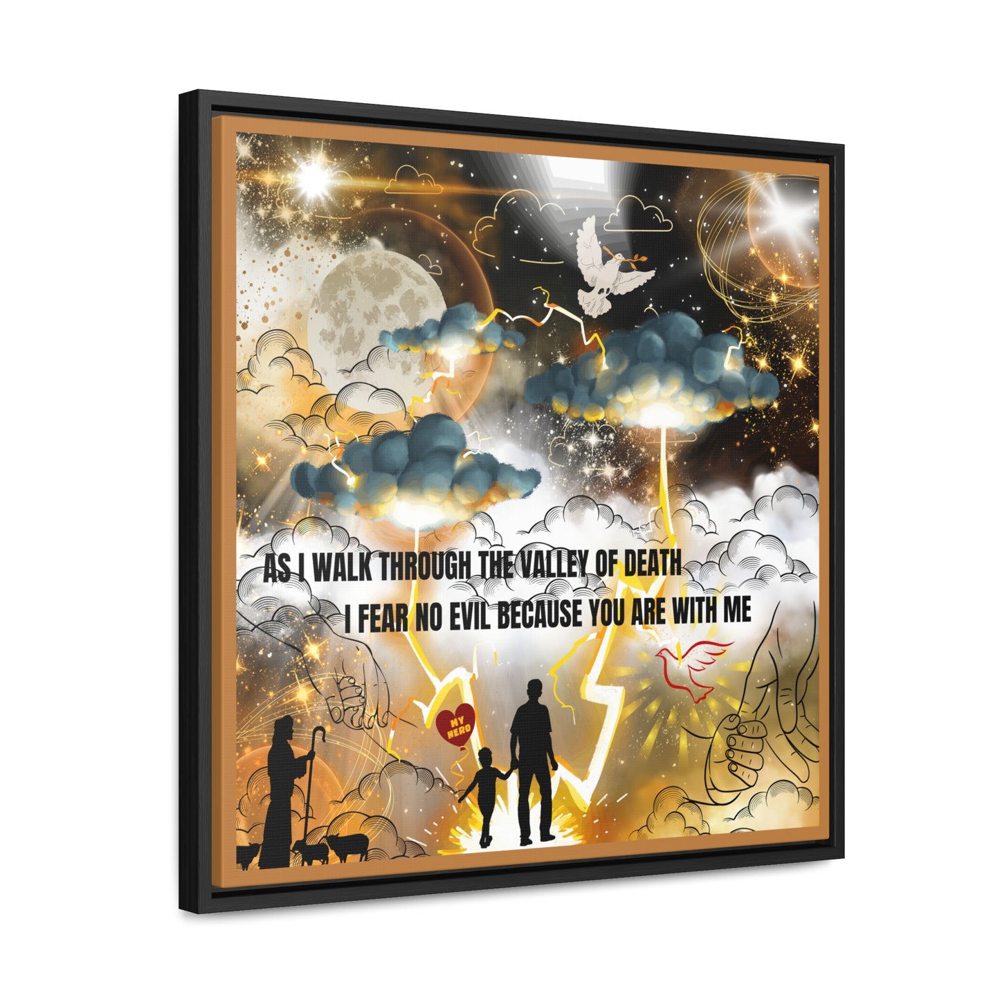 I Fear No Evil Gallery Canvas Wraps, Square Frame