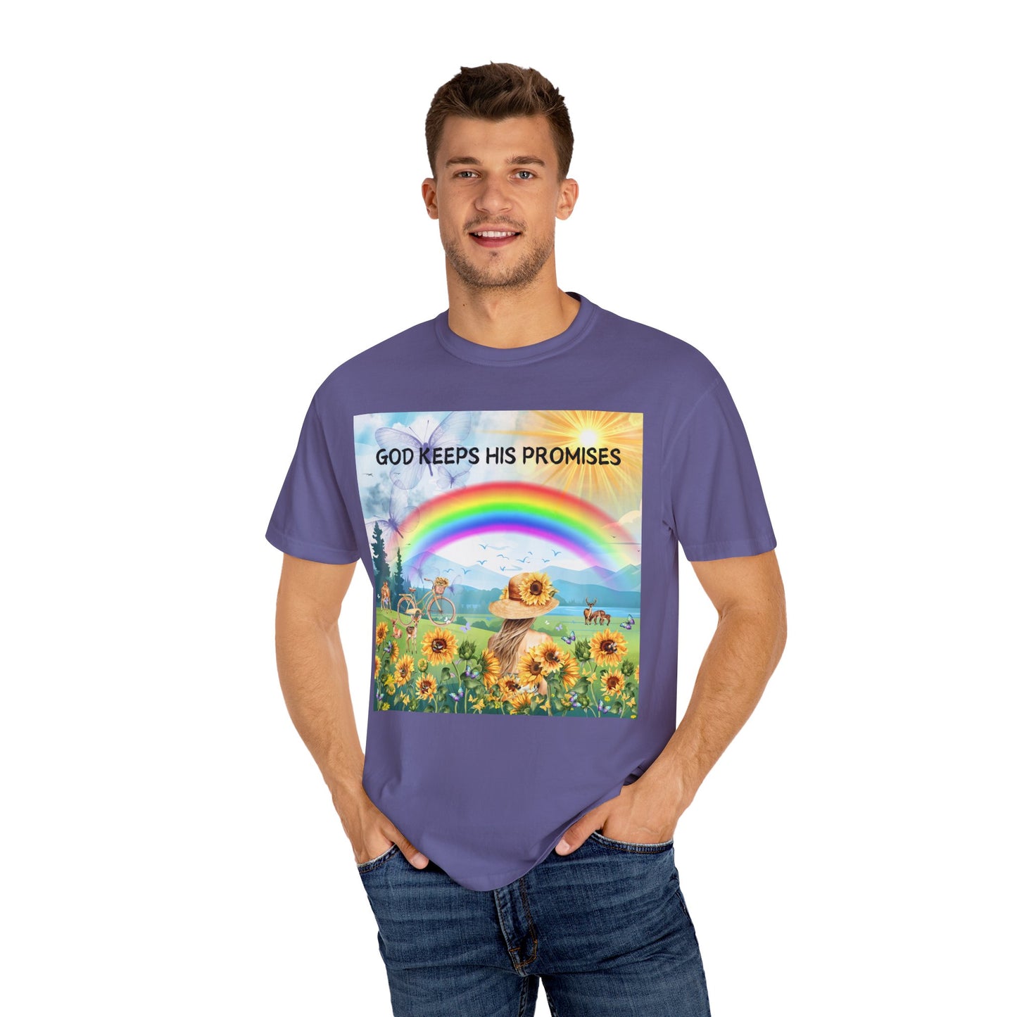 God Keeps His Promises Unisex Garment-Dyed T-shirt