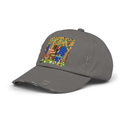 Tree Hugger Unisex Distressed Cap