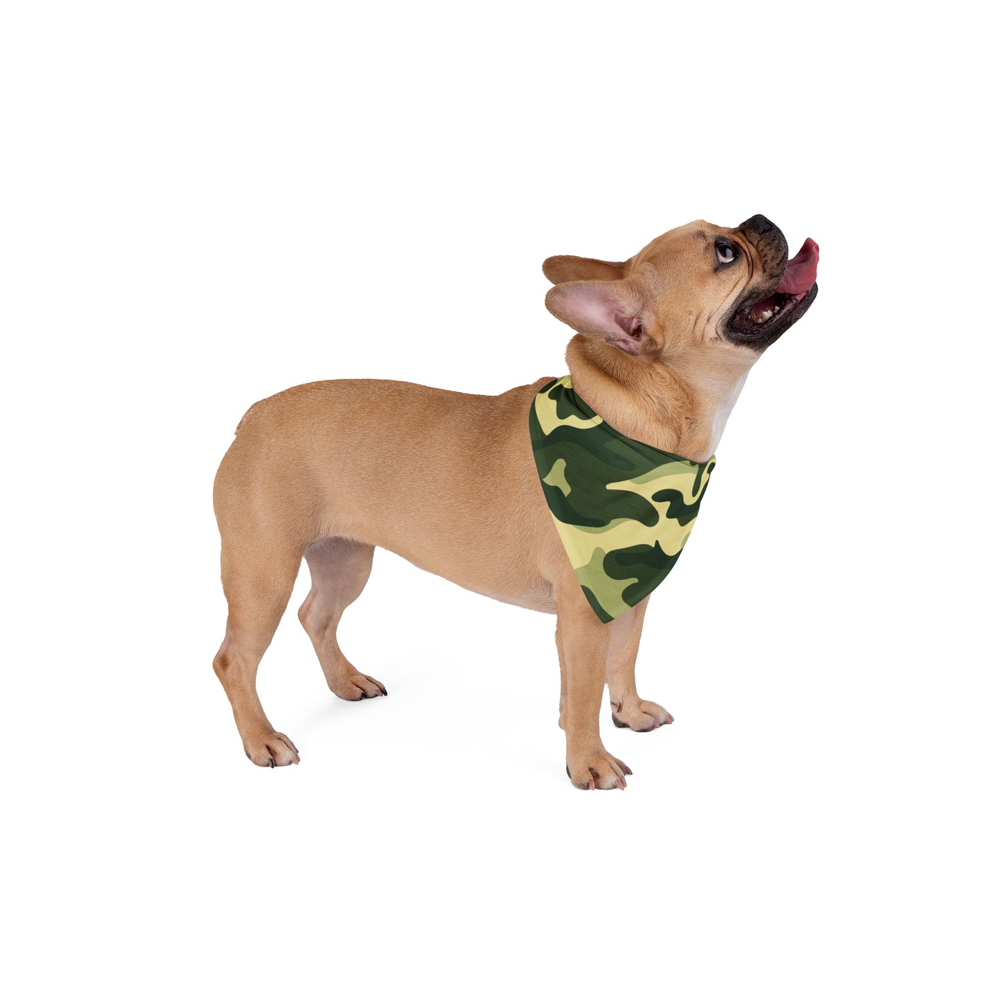 Pet Bandana Camo Green