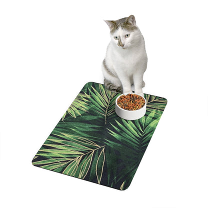 Pet Food Mat (12x18) Leaves