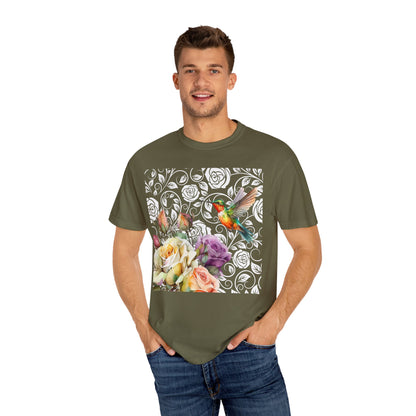 Hummingbird 2 Unisex Garment-Dyed T-shirt