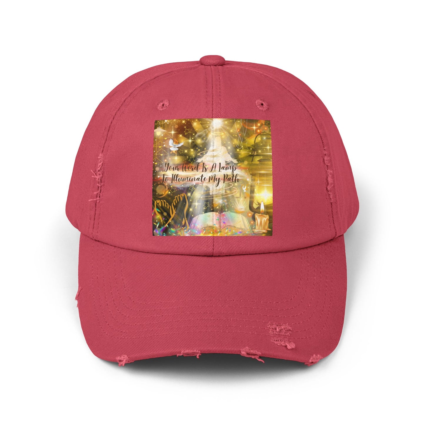 Your Word Unisex Distressed Cap