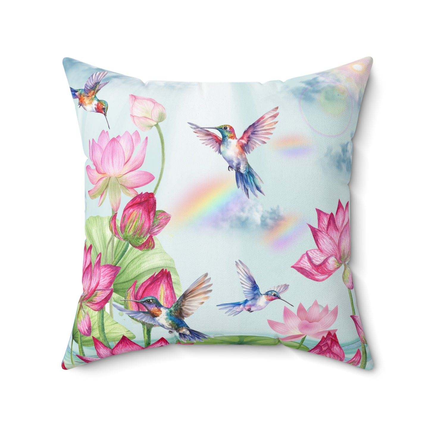 Sipping On Sunshine Spun Polyester Square Pillow