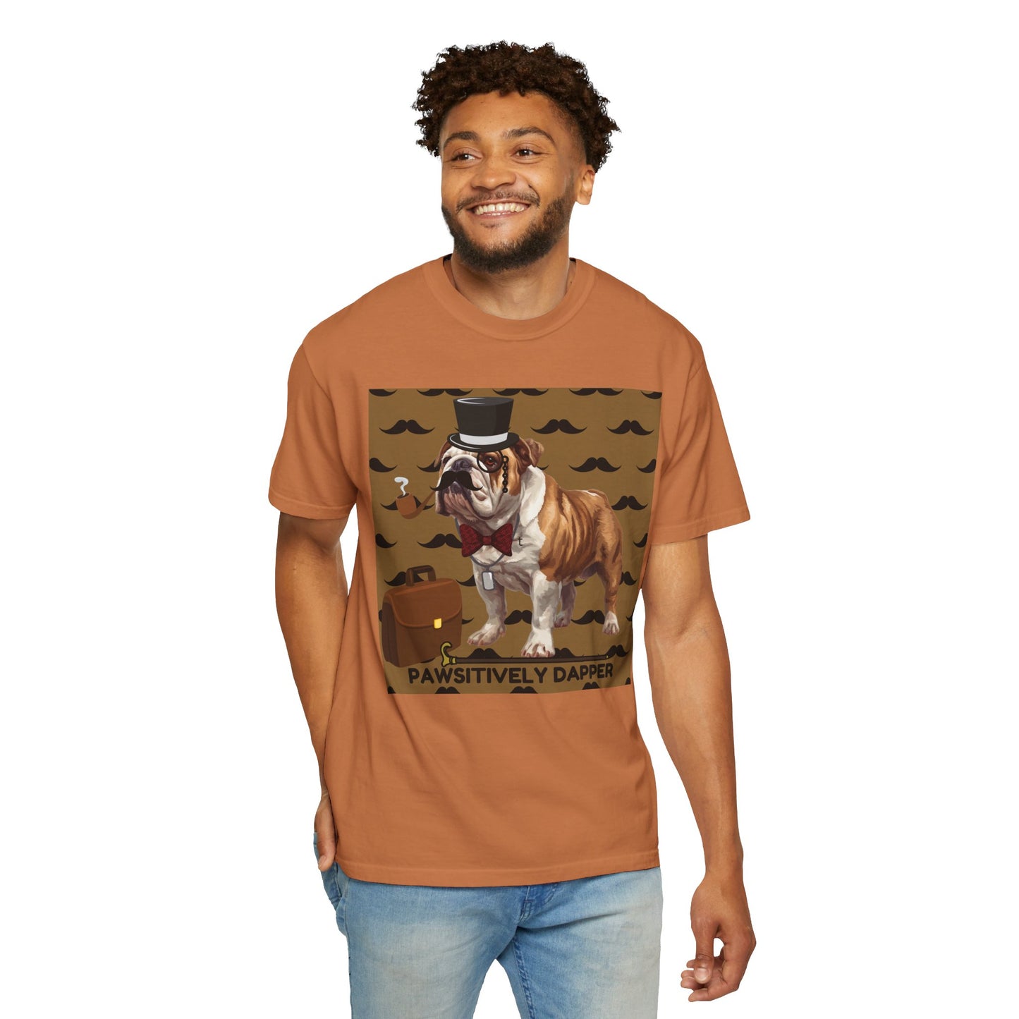 Pawsitively Dapper Unisex Garment-Dyed T-shirt