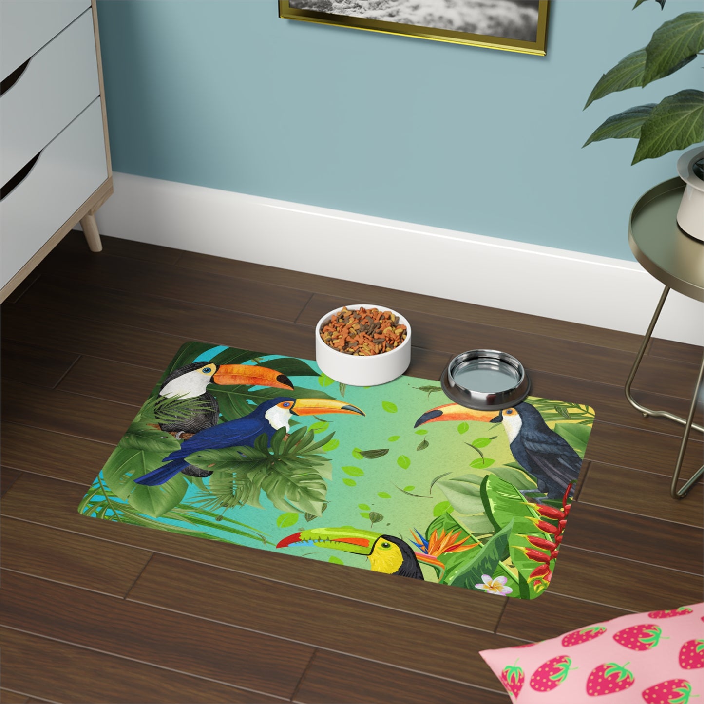 Pet Food Mat (12x18) Toucans