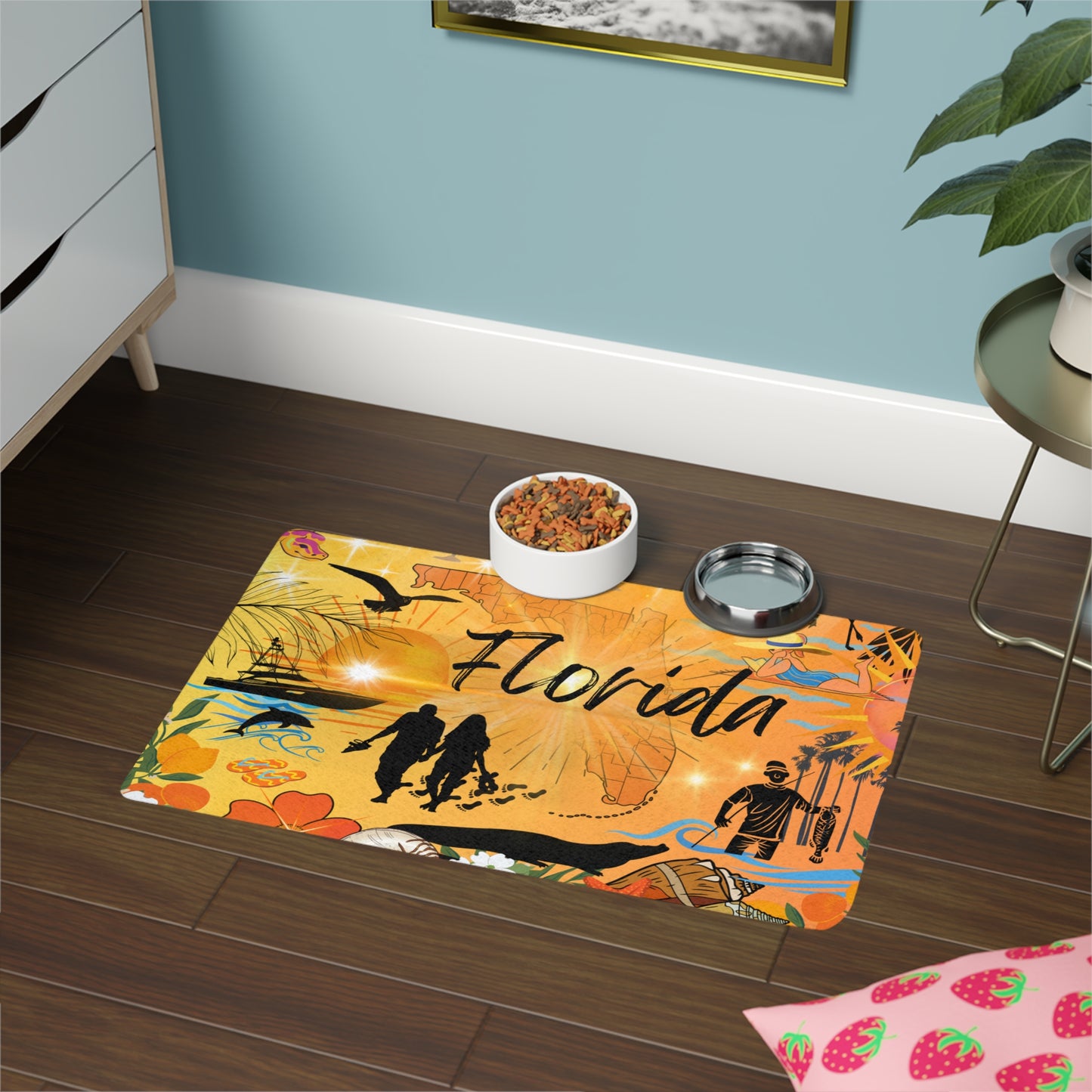 Pet Food Mat (12x18) Florida