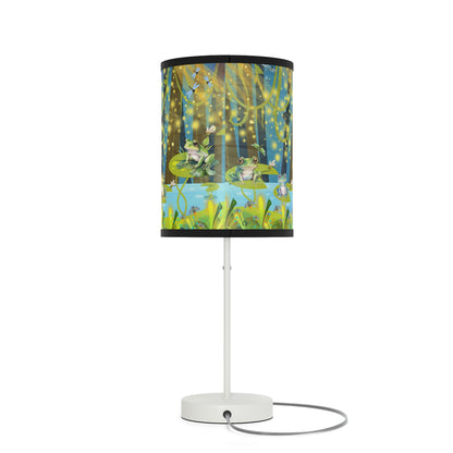 Frogs And Fireflies Lamp on a Stand, US|CA plug