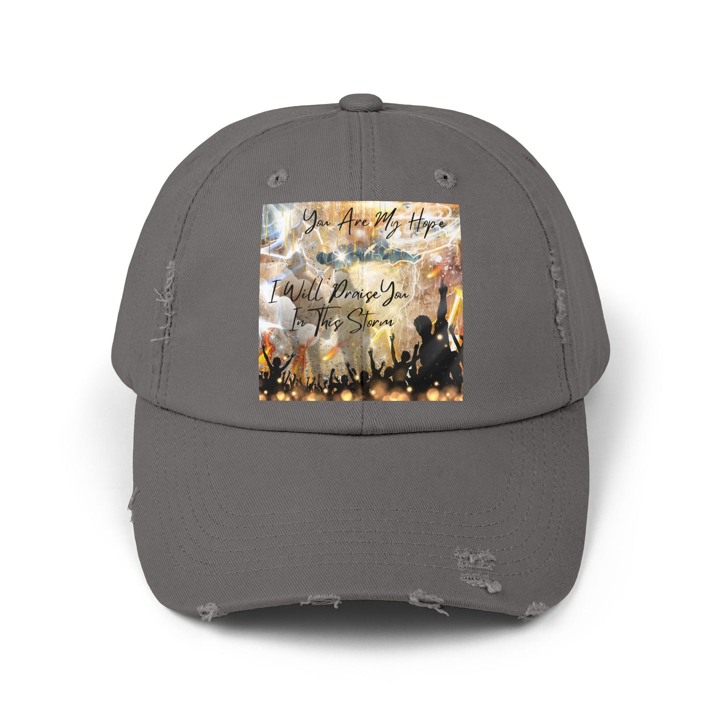 I Will Praise You Unisex Distressed Cap