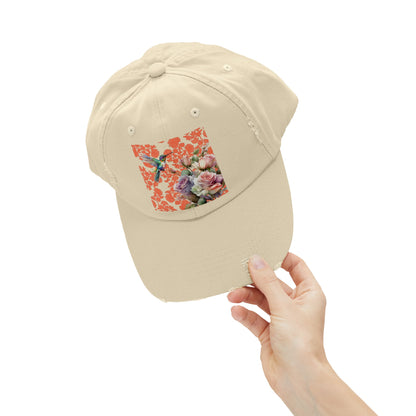 Hummingbird 1 Unisex Distressed Cap