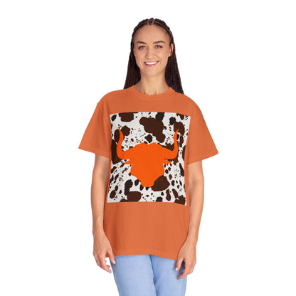 Cow 3 Unisex Garment-Dyed T-shirt