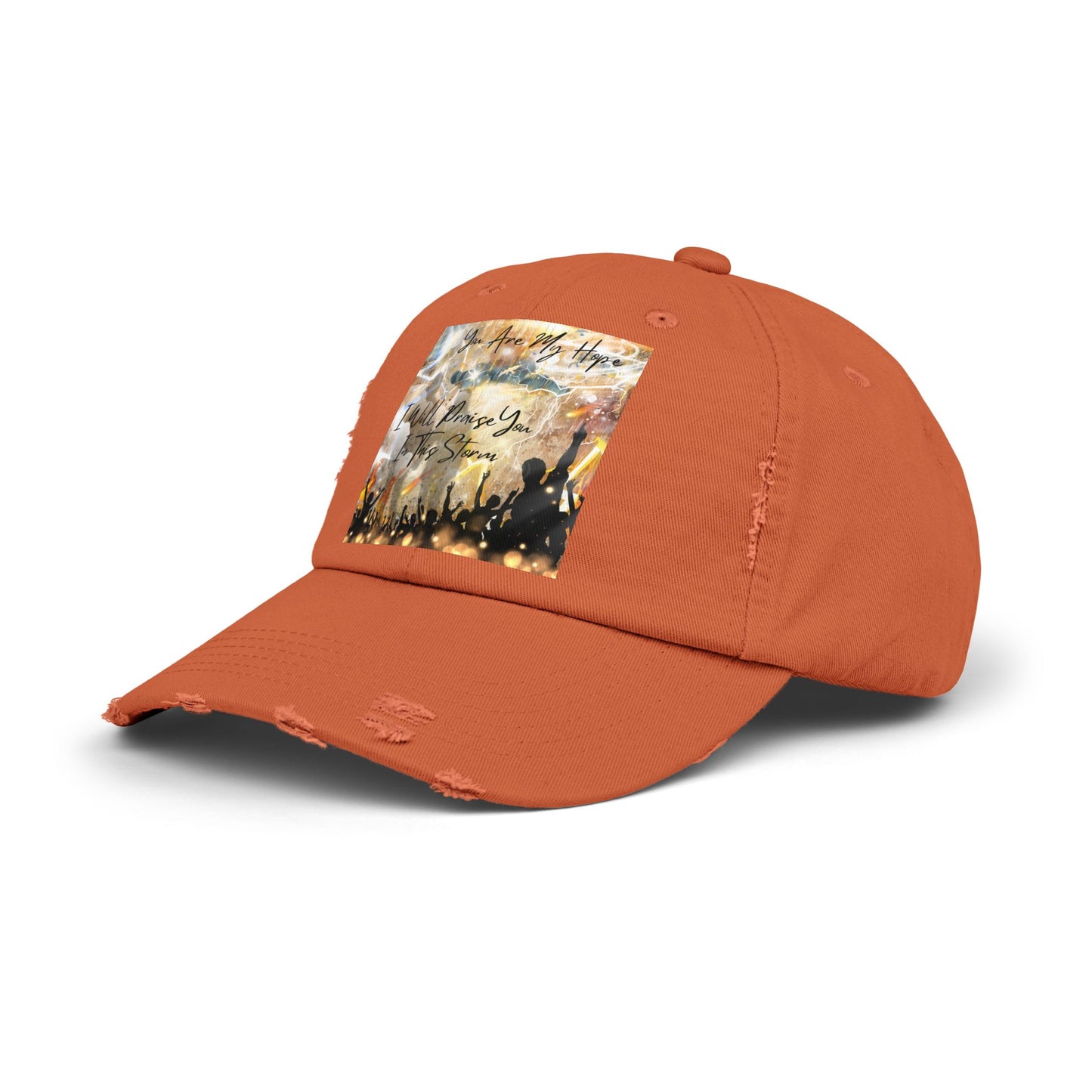 I Will Praise You Unisex Distressed Cap