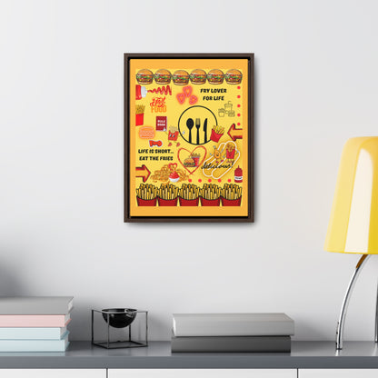 Eat The Fries Canvas Wall Art