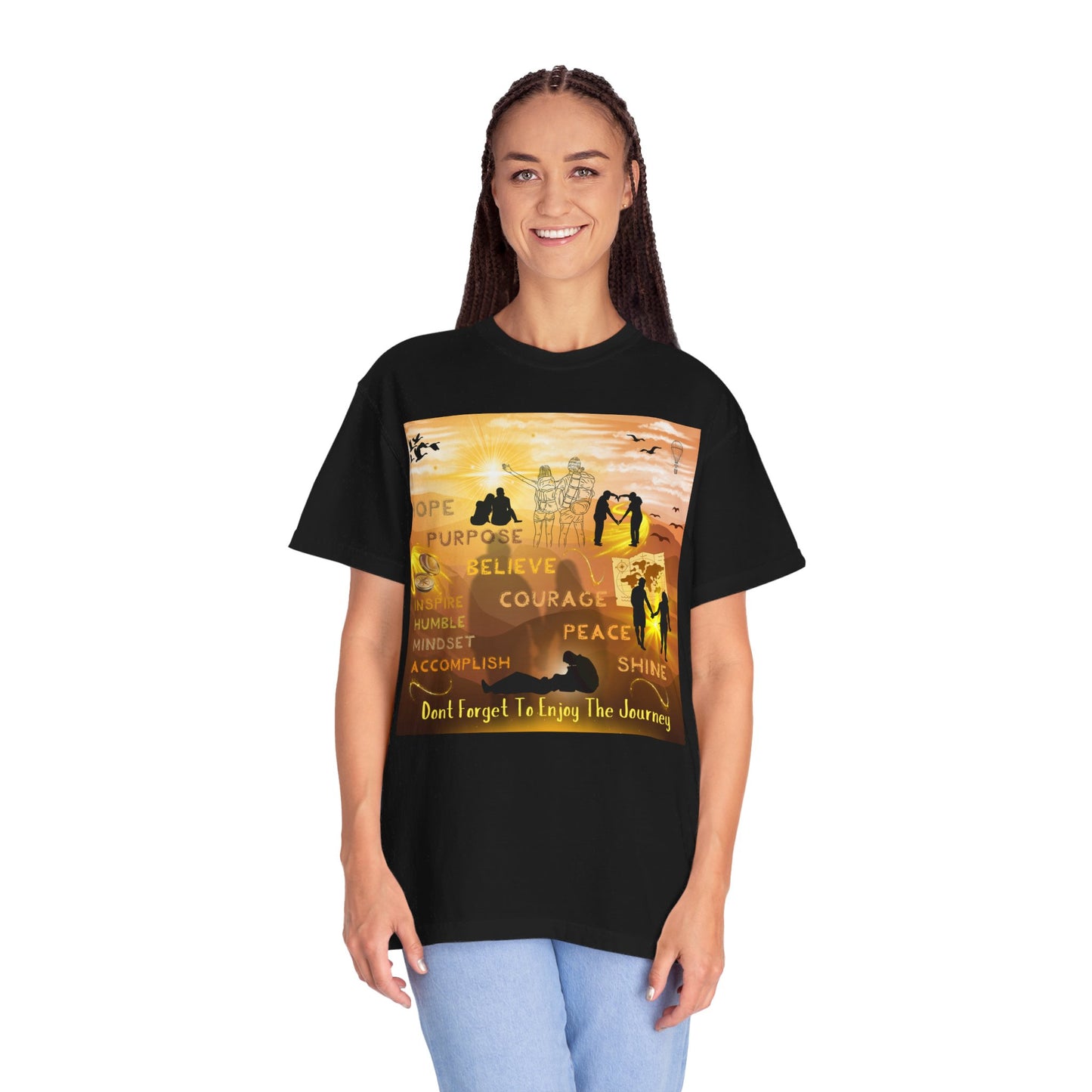 Enjoy The Journey Unisex Garment-Dyed T-shirt