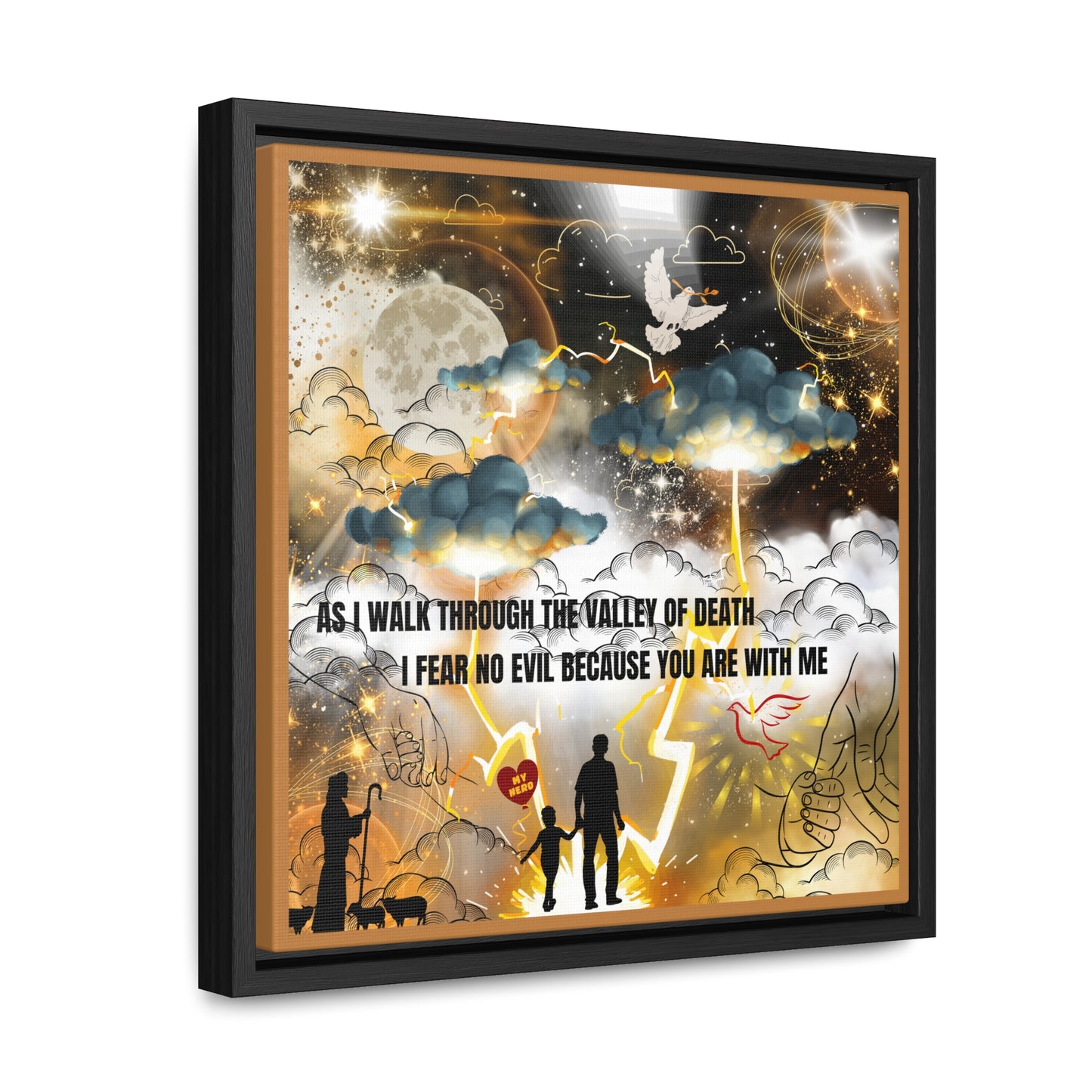 I Fear No Evil Gallery Canvas Wraps, Square Frame