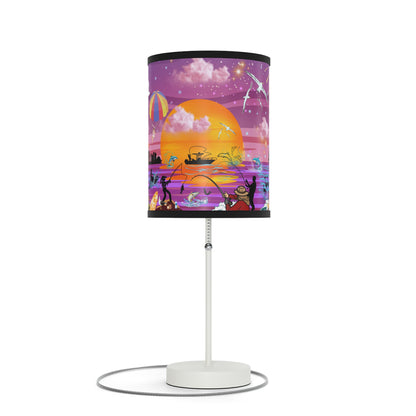 Fishing At Sunset Lamp on a Stand, US|CA plug