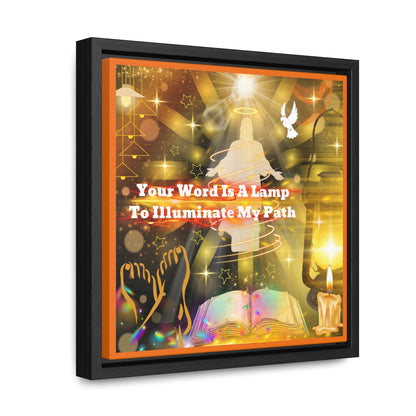 Your Word Gallery Canvas Wraps, Square Frame