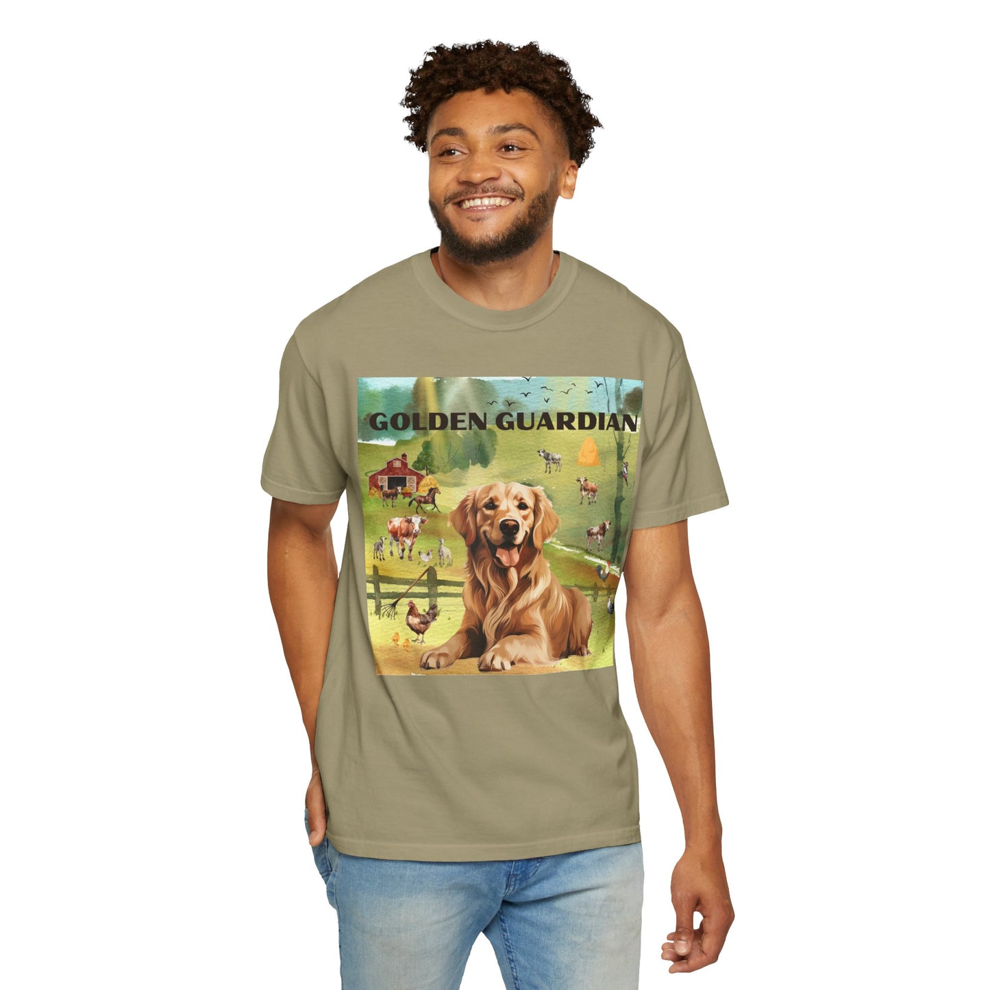 Golden Guardian Unisex Garment-Dyed T-shirt