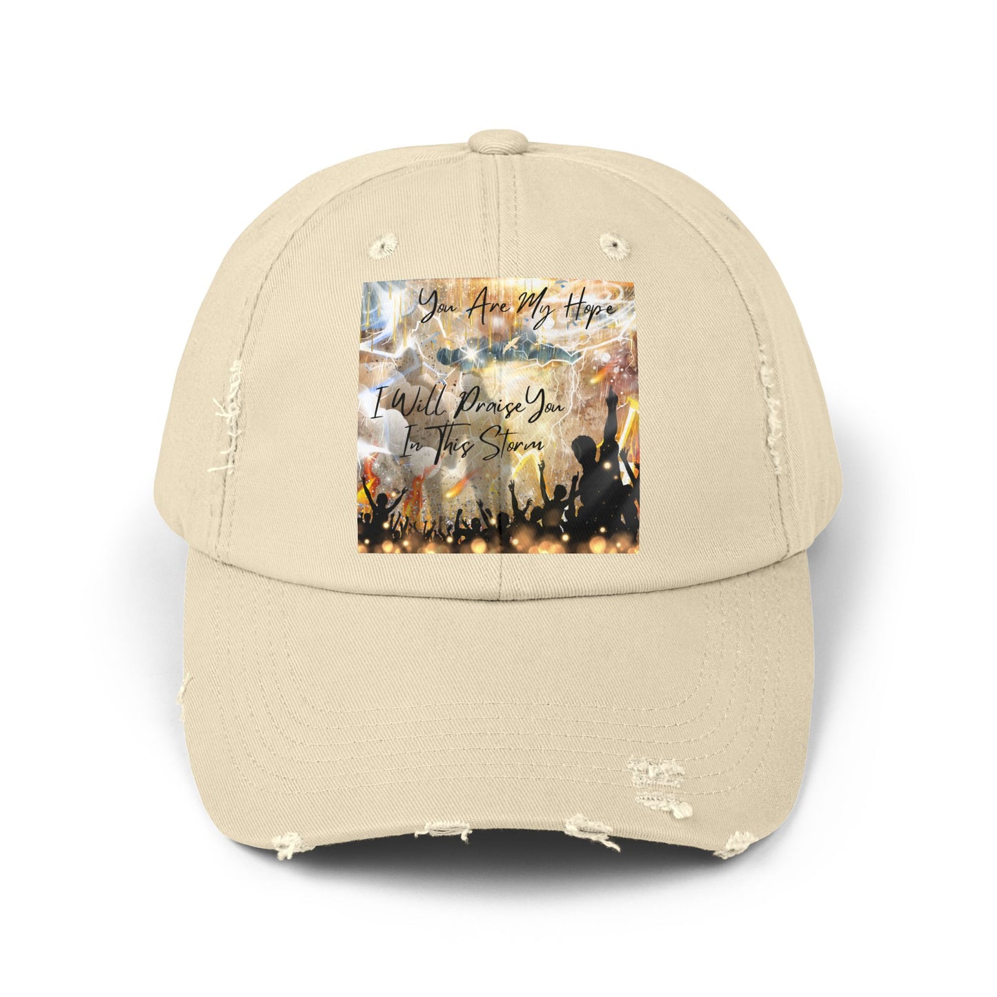 I Will Praise You Unisex Distressed Cap