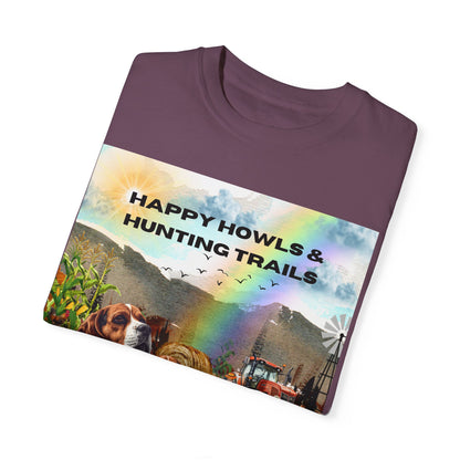 Happy Howls Unisex Garment-Dyed T-shirt